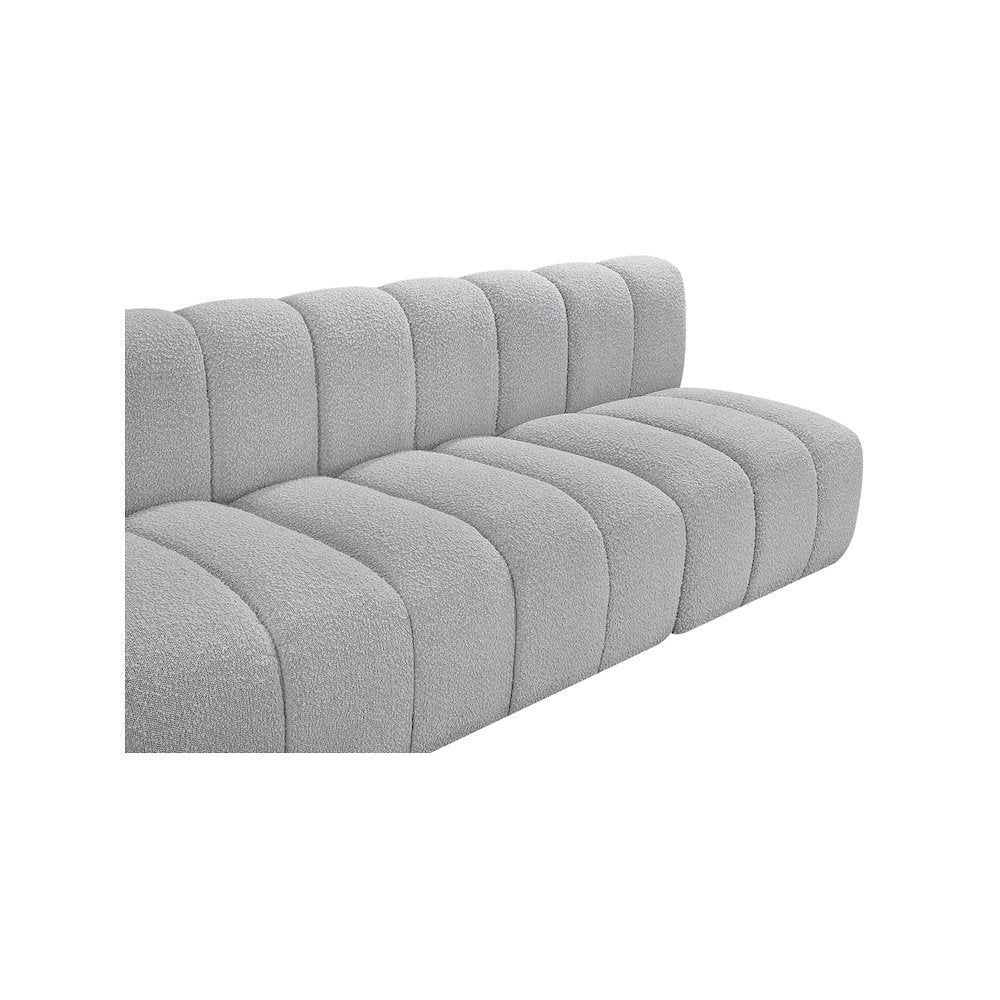 Arc Grey Boucle Fabric Modular Sofa