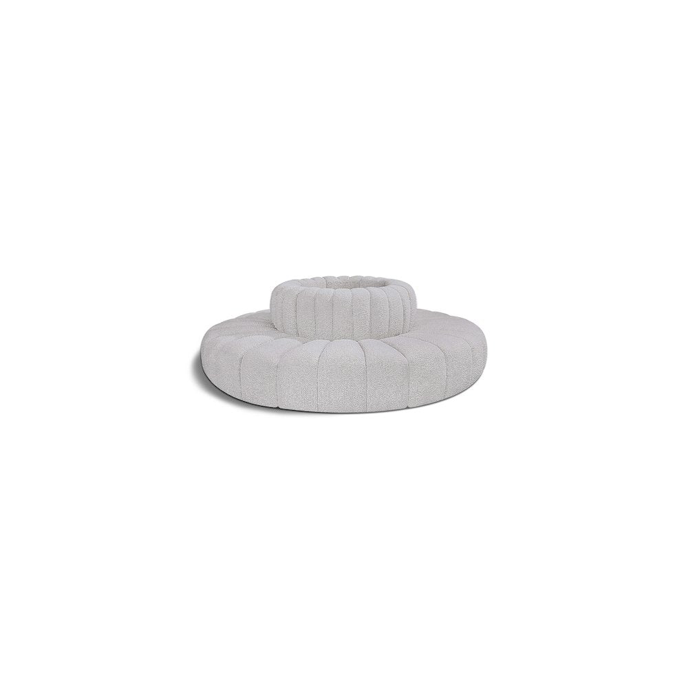 Arc Grey Boucle Fabric Modular Sofa