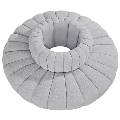 Arc Grey Boucle Fabric Modular Sofa