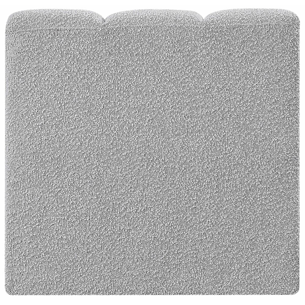Arc Grey Boucle Fabric Straight Chair