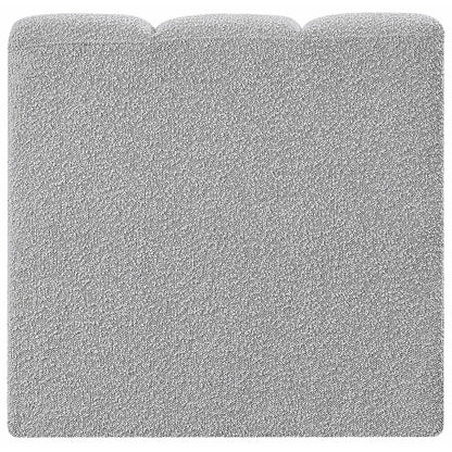 Arc Grey Boucle Fabric Straight Chair