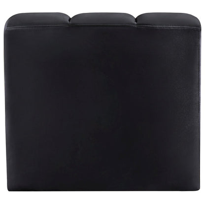 Arc Black Velvet Curved Corner