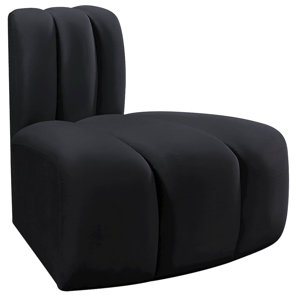 Arc Black Velvet Reverse Corner