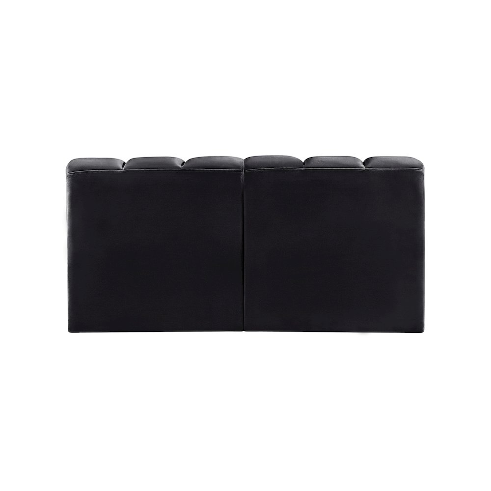 Arc Black Velvet Modular Sofa