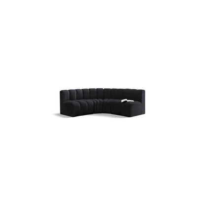 Arc Black Velvet Modular Sofa