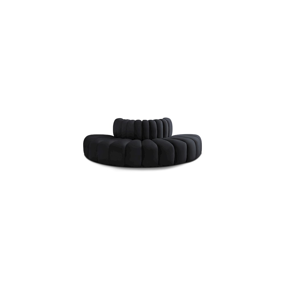 Arc Black Velvet Modular Sofa