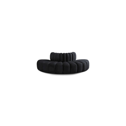 Arc Black Velvet Modular Sofa