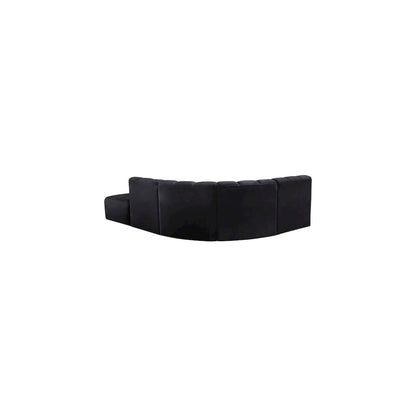 Arc Black Velvet Modular Sofa