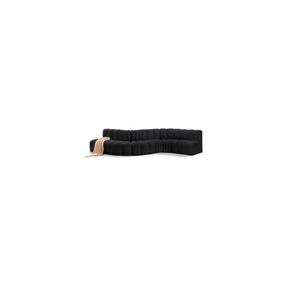 Arc Black Velvet Modular Sofa