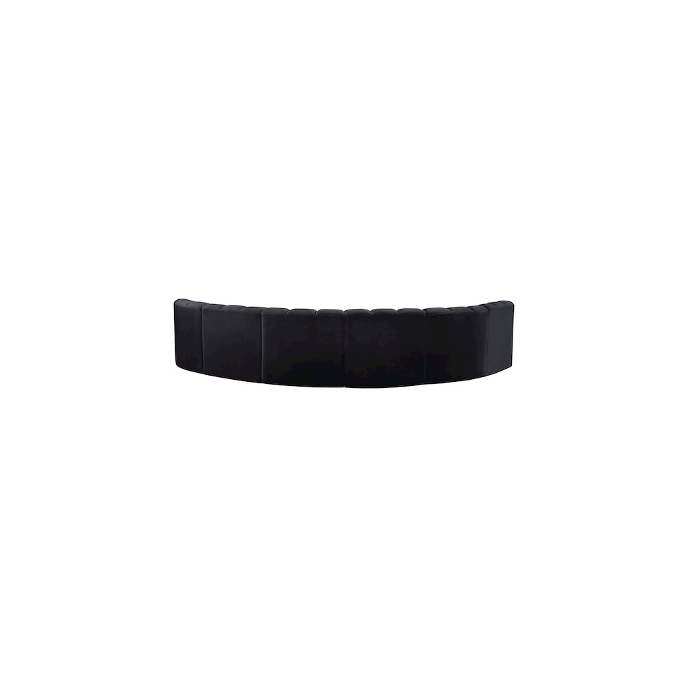 Arc Black Velvet Modular Sofa
