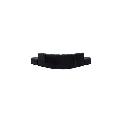 Arc Black Velvet Modular Sofa
