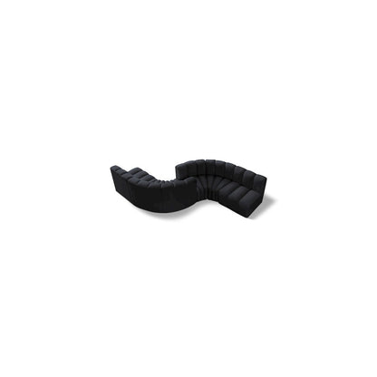 Arc Black Velvet Modular Sofa