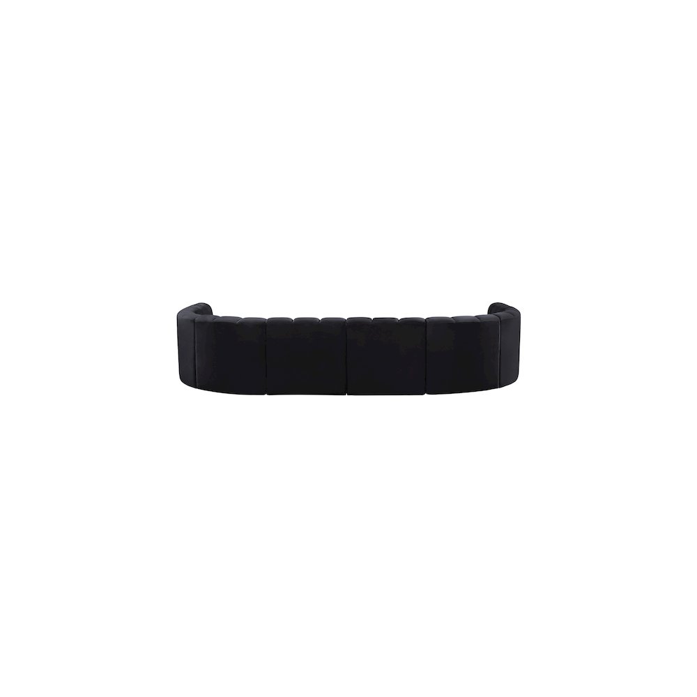 Arc Black Velvet Modular Sofa