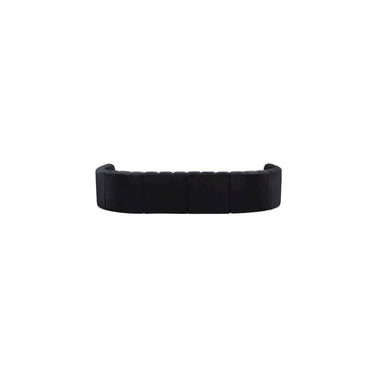 Arc Black Velvet Modular Sofa