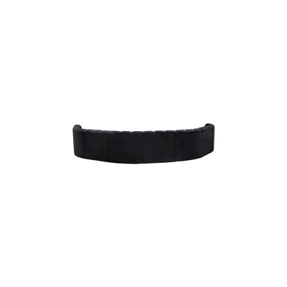 Arc Black Velvet Modular Sofa