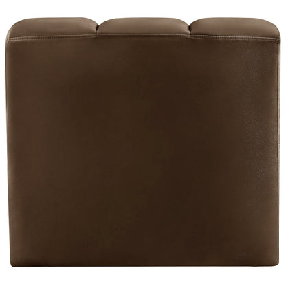 Arc Brown Velvet Curved Corner