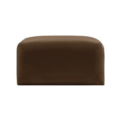 Arc Brown Velvet Ottoman