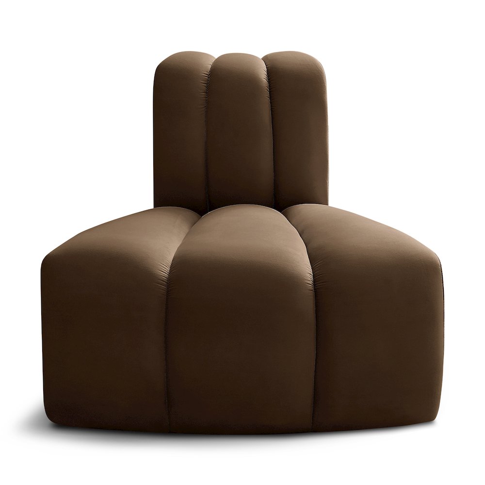 Arc Brown Velvet Reverse Corner