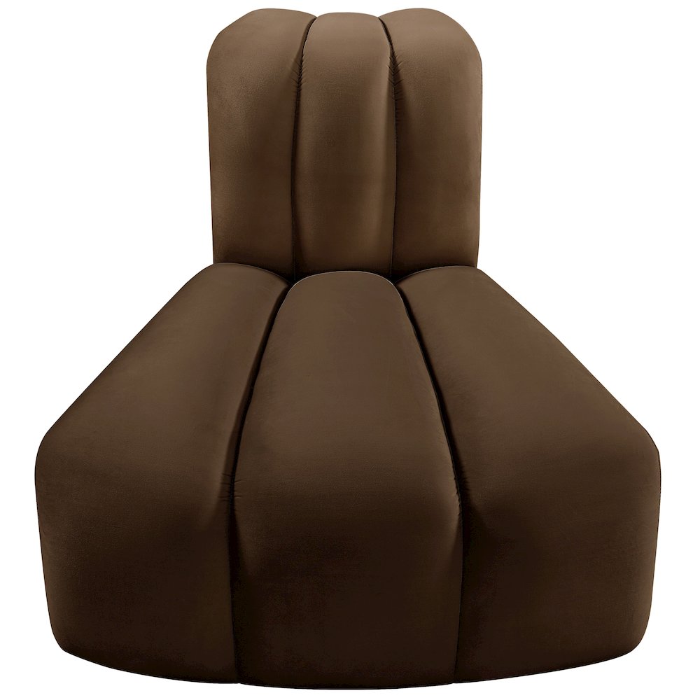 Arc Brown Velvet Reverse Corner