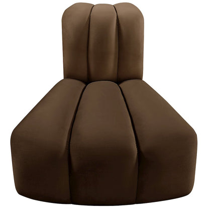 Arc Brown Velvet Reverse Corner