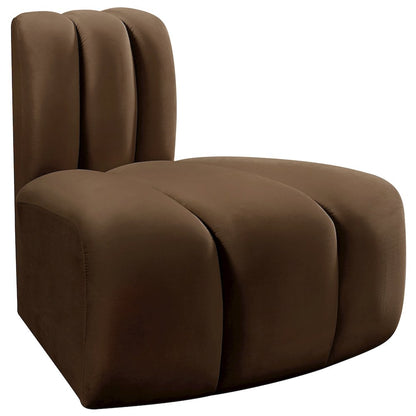 Arc Brown Velvet Reverse Corner