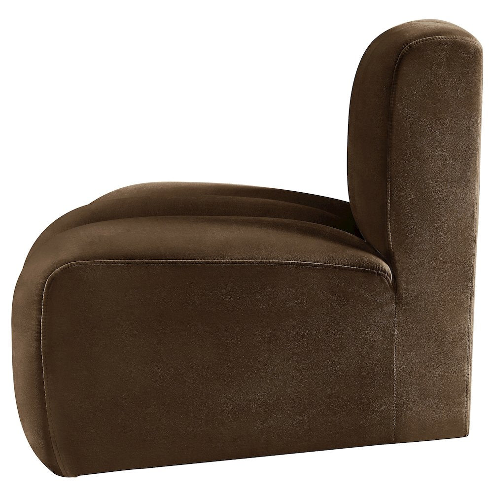 Arc Brown Velvet Reverse Corner