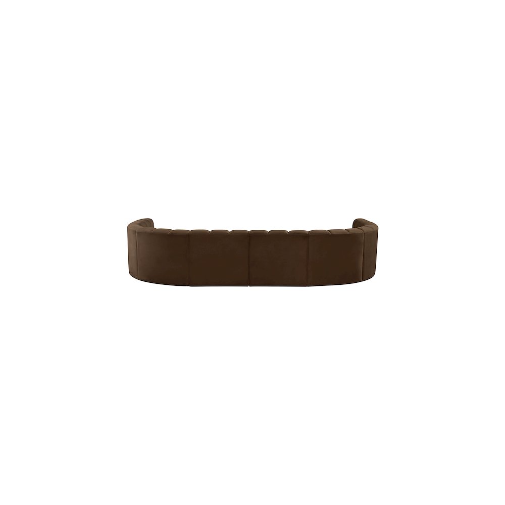 Arc Brown Velvet Modular Sofa
