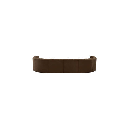 Arc Brown Velvet Modular Sofa