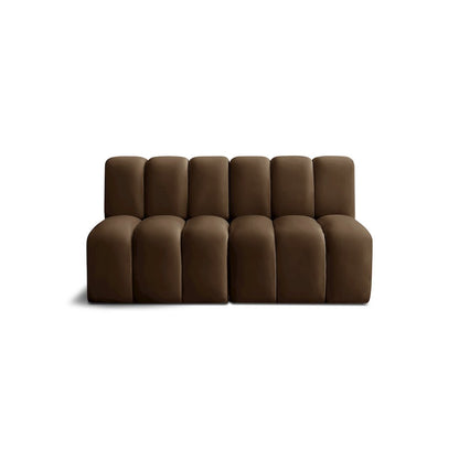 Arc Brown Velvet Modular Sofa