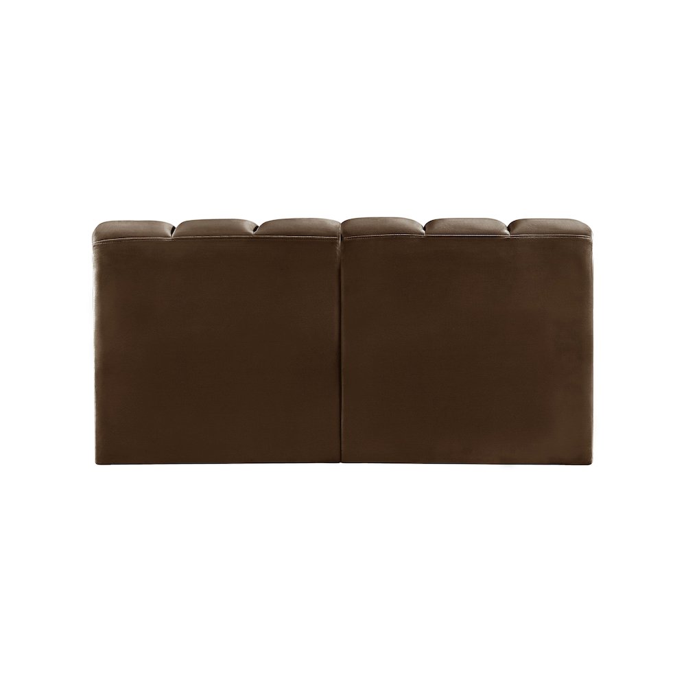 Arc Brown Velvet Modular Sofa