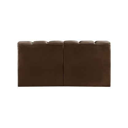 Arc Brown Velvet Modular Sofa