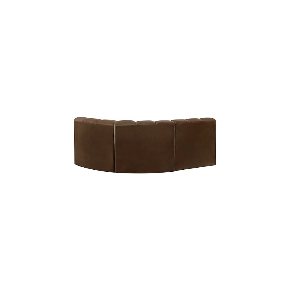 Arc Brown Velvet Modular Sofa