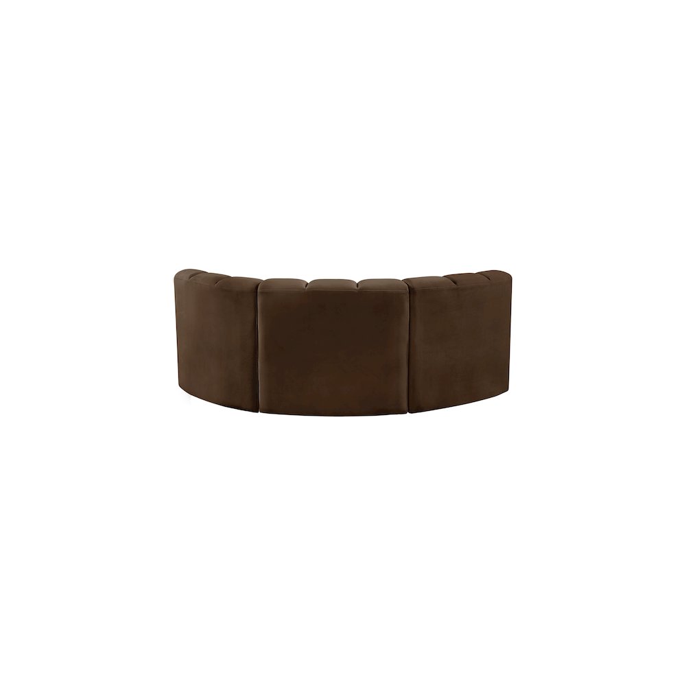 Arc Brown Velvet Modular Sofa