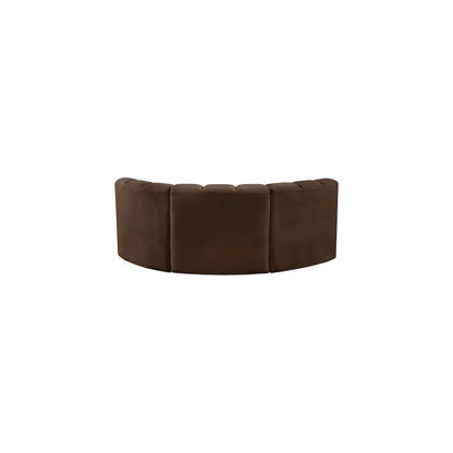 Arc Brown Velvet Modular Sofa