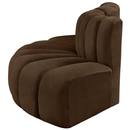 Arc Brown Velvet Modular Sofa
