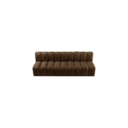 Arc Brown Velvet Modular Sofa