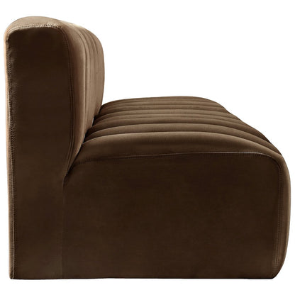 Arc Brown Velvet Modular Sofa