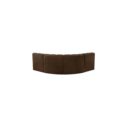 Arc Brown Velvet Modular Sofa