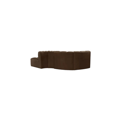 Arc Brown Velvet Modular Sofa