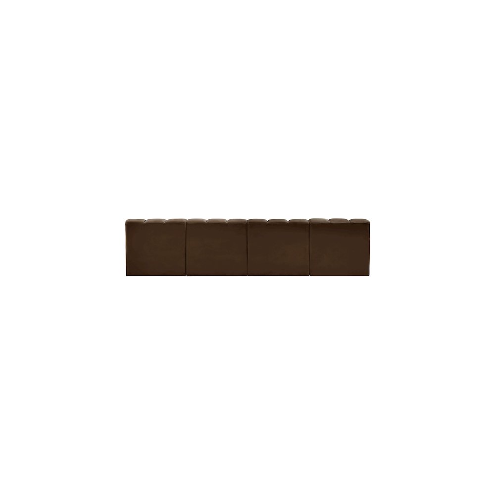 Arc Brown Velvet Modular Sofa