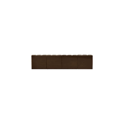 Arc Brown Velvet Modular Sofa