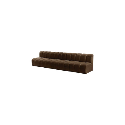 Arc Brown Velvet Modular Sofa