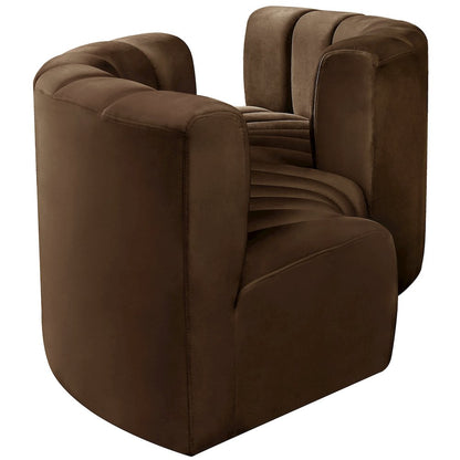 Arc Brown Velvet Modular Sofa