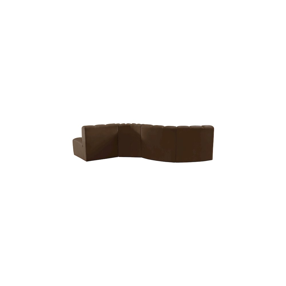 Arc Brown Velvet Modular Sofa