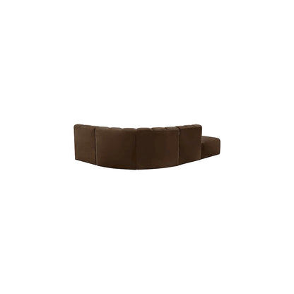Arc Brown Velvet Modular Sofa