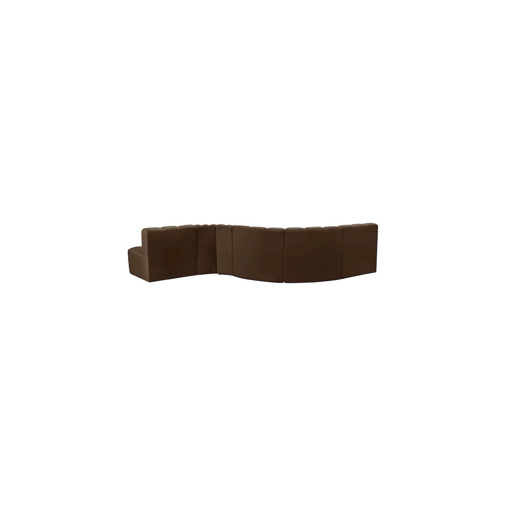 Arc Brown Velvet Modular Sofa