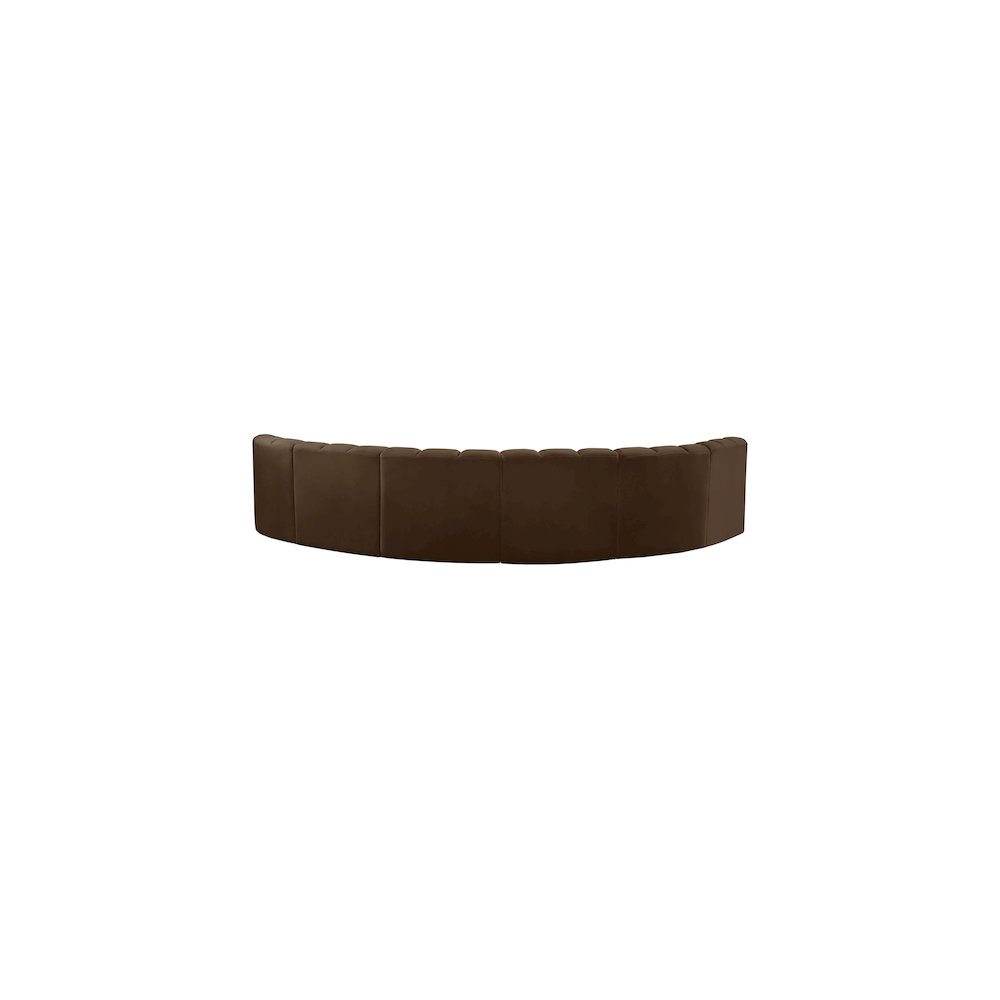 Arc Brown Velvet Modular Sofa