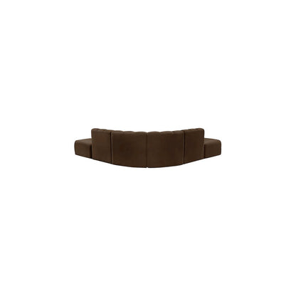 Arc Brown Velvet Modular Sofa