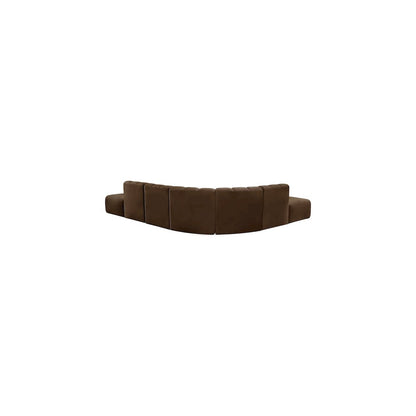 Arc Brown Velvet Modular Sofa