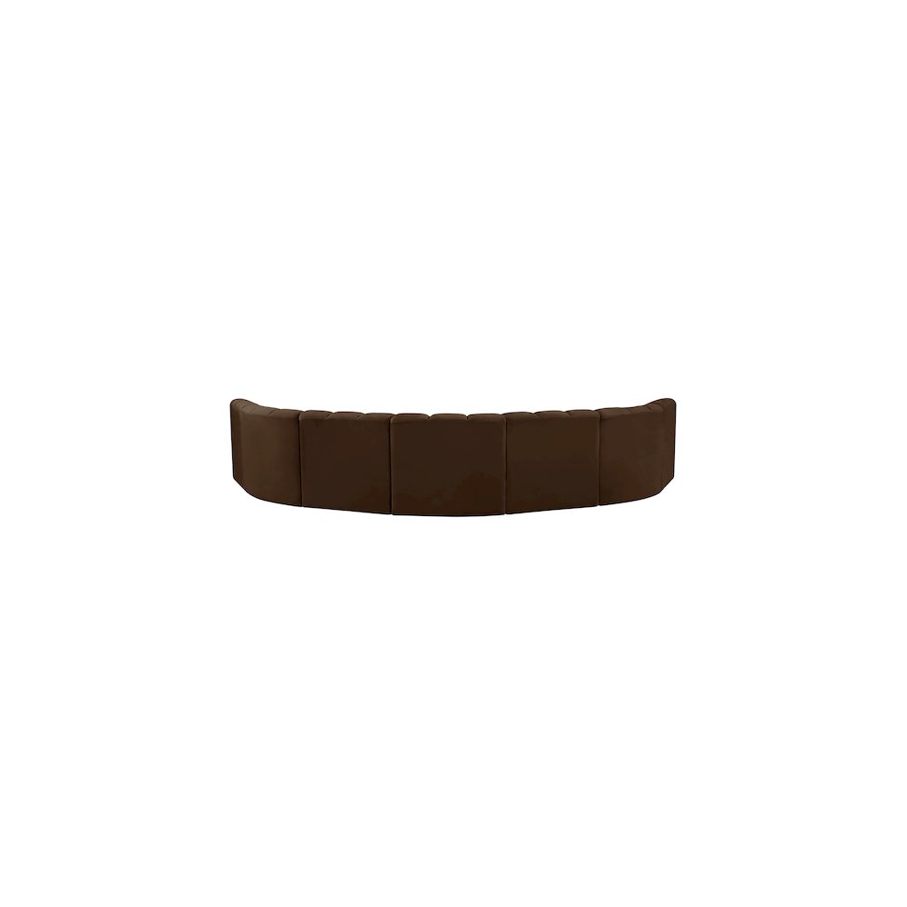 Arc Brown Velvet Modular Sofa